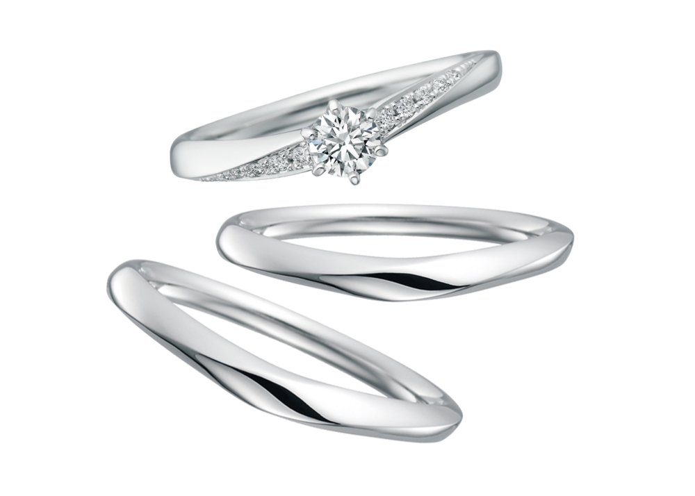 サムシングブルーアイテール 婚約指輪&結婚指輪